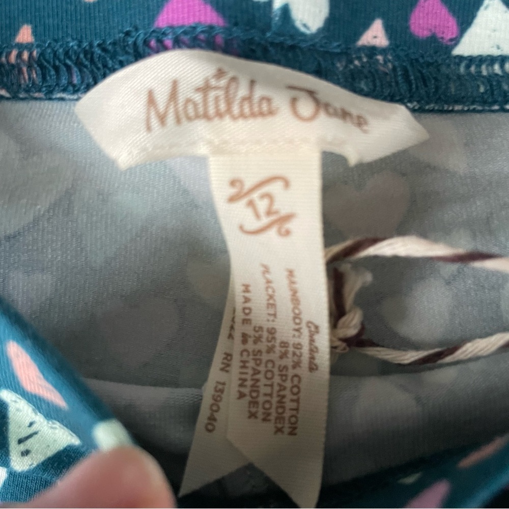 💕NWT Matilda Jane Heart Set 💕 Girls Size 12 Adorable Heart Tunic and Leggings - Picture 11 of 11